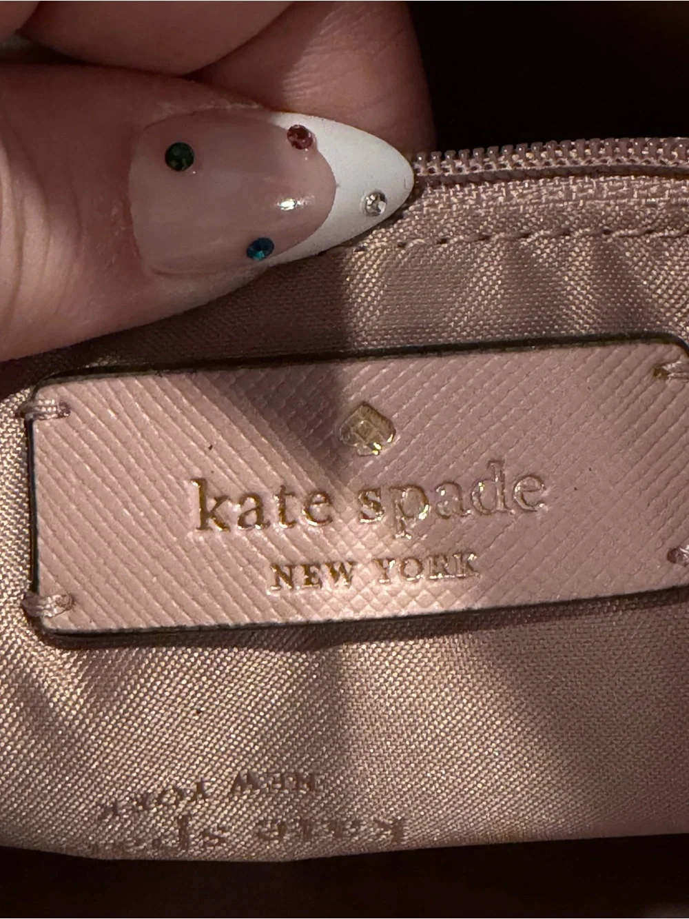 kate spade Two-Tone Blush Pink, White & Black Tote